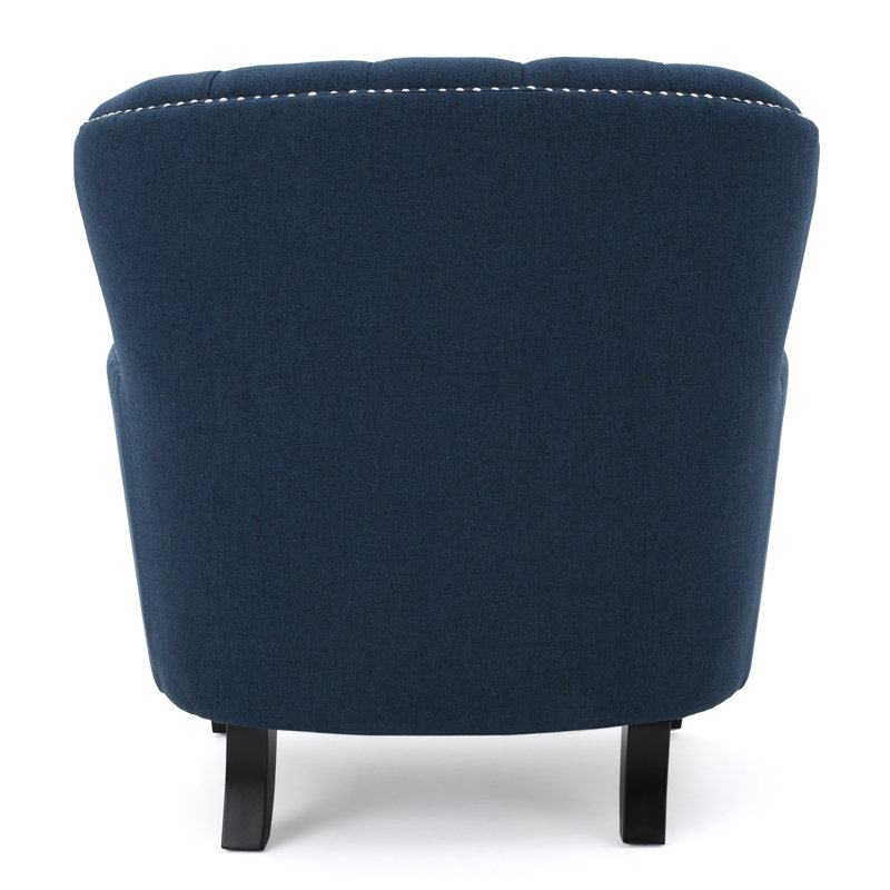 Parmelee Upholstered Club Chair Dark Blue